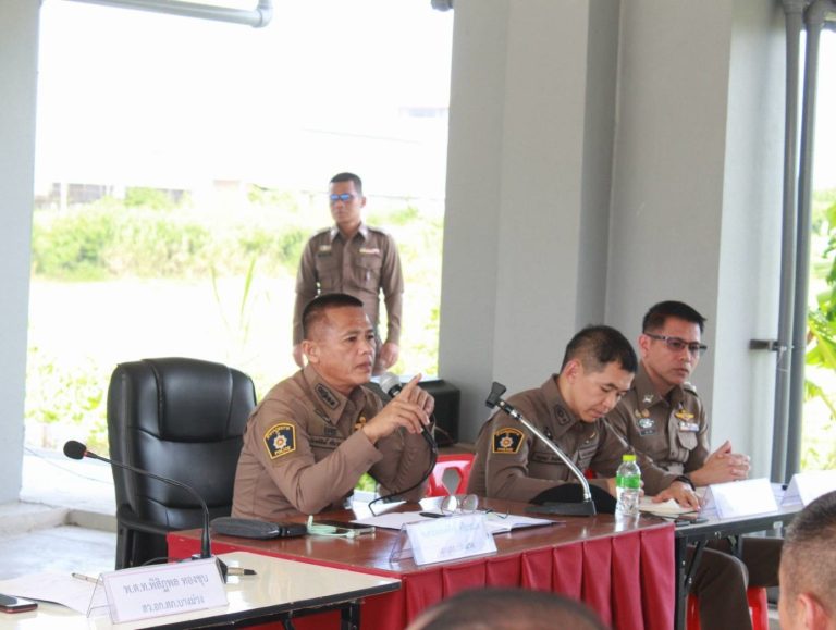 สภ.บางม่วง ประชุมประจำเดือน สิงหาคม 2567